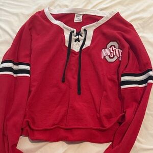PINK Victoria's Secret Red Ohio State Sweatshirt